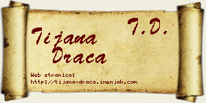 Tijana Drača vizit kartica
